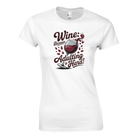 Cozy wine night tee for women who snack, sip, and skip the drama. Comfy vibes, bougie energy.