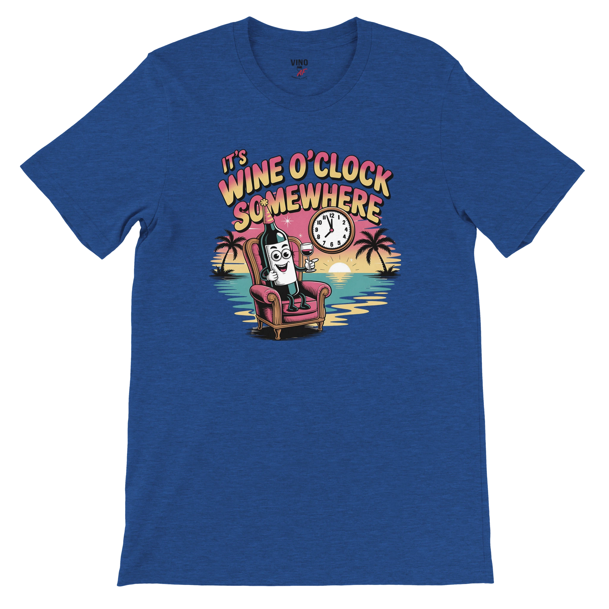 Retro sarcasm wine shirt – unfiltered and proud
