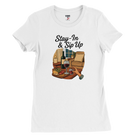 Cozy wine night tee for women who snack, sip, and skip the drama. Comfy vibes, bougie energy.